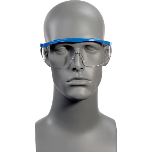 MCR Safety SS130 Stratos® Safety Glasses, Red/White/Blue Frame, Clear Lens - Image 4
