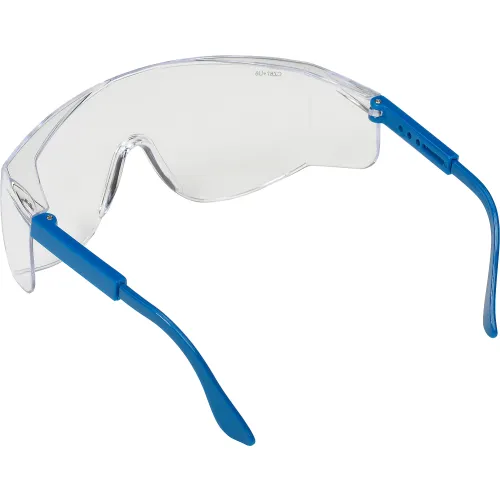 MCR Safety TC120 Tacoma® Safety Glasses, Blue Temples, Clear Lens - Image 2