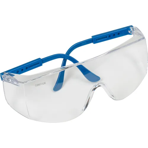 MCR Safety TC120 Tacoma® Safety Glasses, Blue Temples, Clear Lens - Image 3