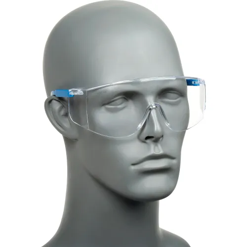 MCR Safety TC120 Tacoma® Safety Glasses, Blue Temples, Clear Lens - Image 4