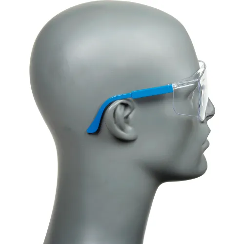 MCR Safety TC120 Tacoma® Safety Glasses, Blue Temples, Clear Lens - Image 5