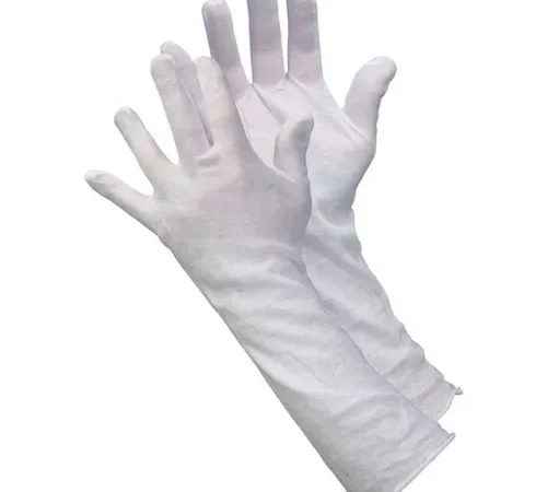 Cotton Inspectors Gloves, Memphis Glove 8614C, White, Large, 12 Pairs