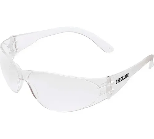 Checklite® Safety Glasses, Clear Lens, Uncoated, MCR Safety CL010 - Pkg Qty 12