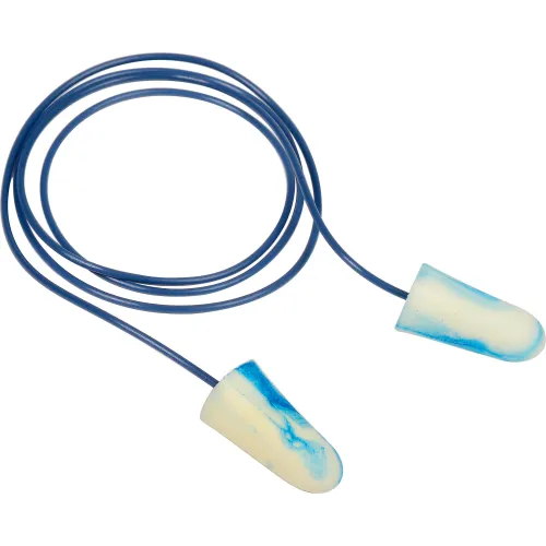 Moldex 6615 SparkPlugs® Multi-Color Foam Earplugs, Metal Detectable Corded, 100 Pairs/Box