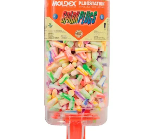 Moldex 6645 SparkPlugs® PlugStation® Earplug Dispensers, 500 Pairs/Dispenser