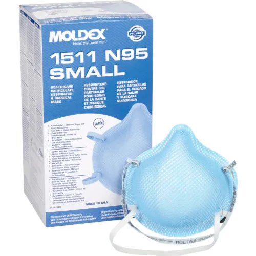 Moldex 1500 Series N95 Respirator & Surgical Mask, Low Profile, 20/Box, 1517 - Image 2
