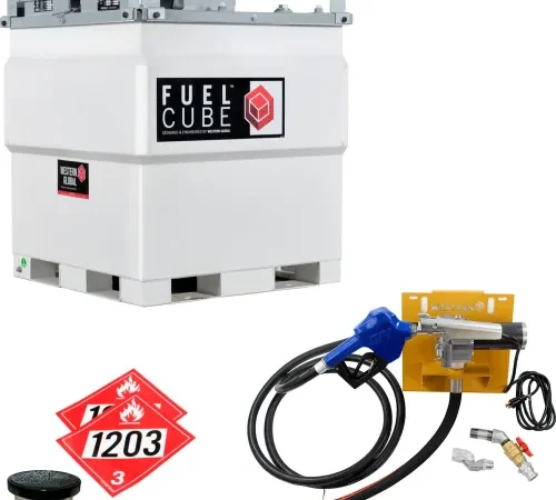 Western Global® FuelCube Gasoline Stationary Fuel Storage Tank, 115V, 243 Gallon Capacity