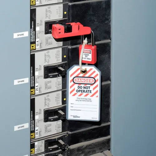 Master Lock® Safety "Do Not Operate" Lockout Tagout Tags, English, 12/Bag, 497A - Image 3