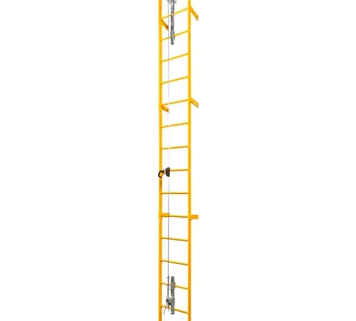 Guardian® 100' Cable Climbing System, 3/8" Dia., 1x7 Strands, Galvanized Steel Cable