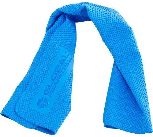 Global Industrial" Cooling Towel, 29-1/2"L x 14"W, Blue
