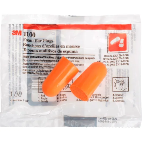 3M™ Foam Earplugs, Uncorded, 1100, 200 Pairs - Image 2