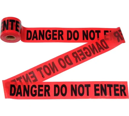 300' X 3" Red "Danger Do Not Enter" Tape, 1 Roll