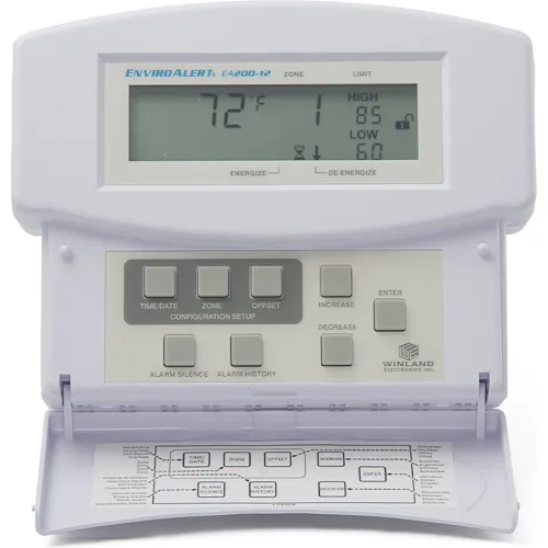 EnviroAlert® EA200-12 Two Zone Digital Environmental Monitor Alarm, 12 Volt DC - Image 2