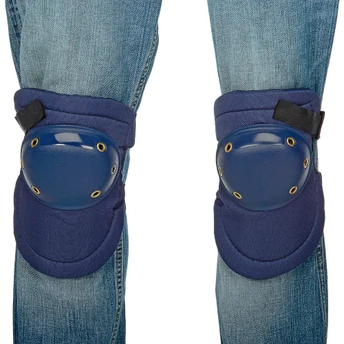 OccuNomix Value Contoured Hard Cap Knee Pads 1 Pair, Blue - Image 4
