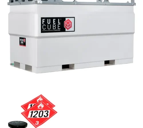 Western Global 528 Gallon FuelCube Gasoline Stationary Fuel Storage Tank, Emergency Vent Kit