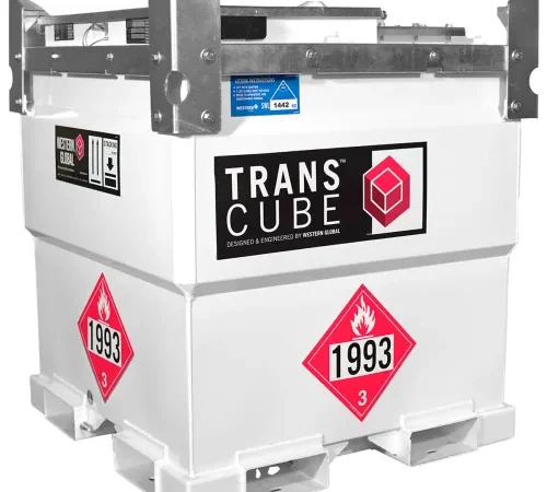 Western Global 251 Gallon TransCube Diesel Transportable Fuel Storage Tank with Fuel Gauge