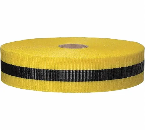 NMC Webbed Barrier Tape - Black/Yellow - 150'L x 3/4"W