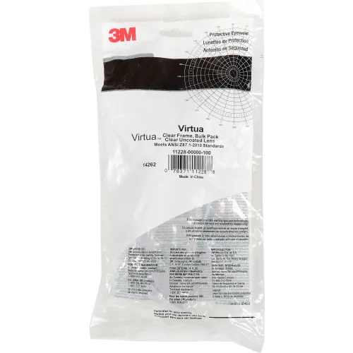 3M" Virtua Safety Glasses, 11228-00000-100, Clear Uncoated Lens - Image 5