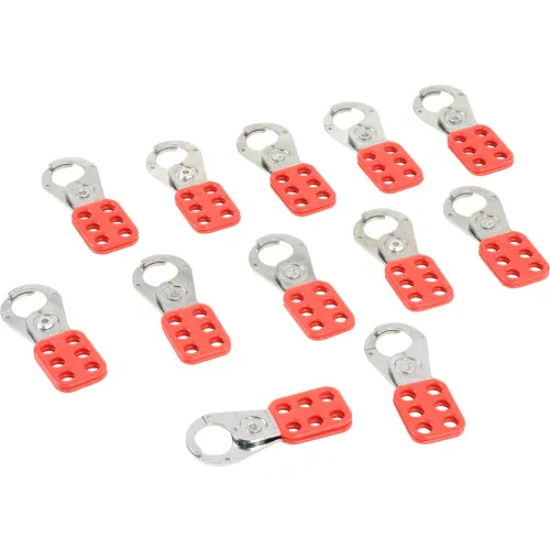 Master Lock® Steel Lockout Hasp, Steel, 1" Jaw Clearance, 420