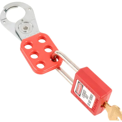 Master Lock® Steel Lockout Hasp, Steel, 1" Jaw Clearance, 420 - Image 3