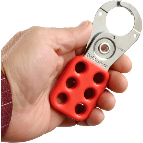 Master Lock® Steel Lockout Hasp, Steel, 1" Jaw Clearance, 420 - Image 5