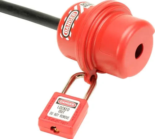 Master Lock® Rotating Electrical Plug Lockout, 487