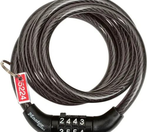 Master Lock® No. 8143D Cable Lock, 4' Combination Cable Lock - Pkg Qty 6