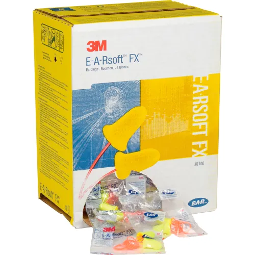 3M™ E-A-R Soft FX™ Earplugs, Corded, Poly Bag, 200-Pair - Image 3