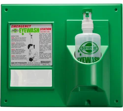 Bel-Art Emergency Eye Wash Safety Station With 1 Empty Bottle, 1000ml, 32 oz.
