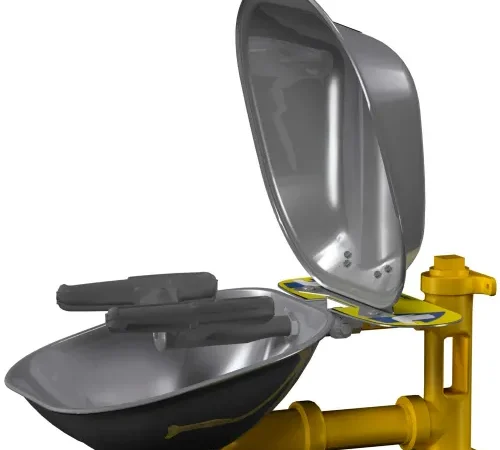 Bradley® Eye-Face Wash, SS Bowl & Dust Cover - S19224DCFW