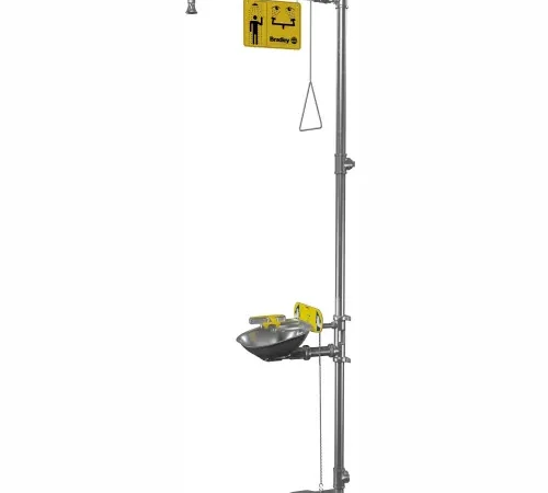 Bradley® All SS Hand/ Foot Operated Eye-Face Wash - S19314SS
