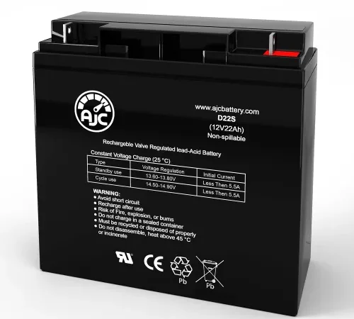 AJC® Dual-Lite AS360I- Emergency Light Replacement Battery 22Ah, 12V, NB
