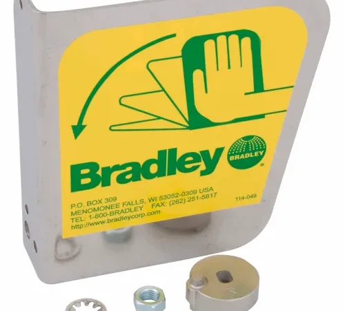 Bradley® S30-071 Eyewash Handle Prepack, Stainless Steel, 1/2"