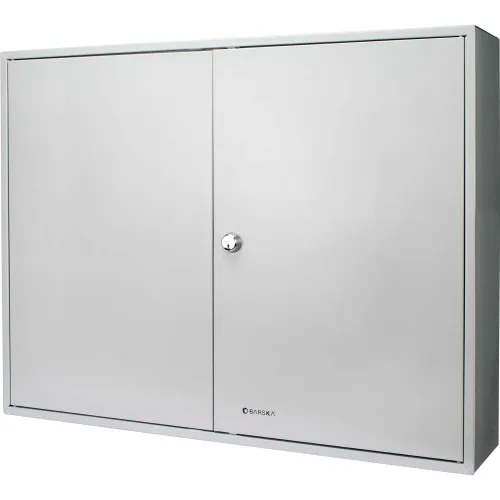Barska CB13240 480 Key Lock Box w/ White Tags 32-1/4"W x 25-3/4"D x 10"H, Grey, Aluminum