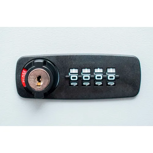 Barska® 200 Keys Adjustable With Combination Lock, 5-1/2"W x 14-3/4"D x 21-3/4"H - Grey - Image 2