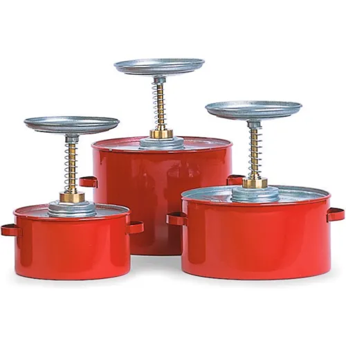 Eagle Steel Plunger Cans - 6-1/4" Dia.X8"H - 1-Quart Capacity