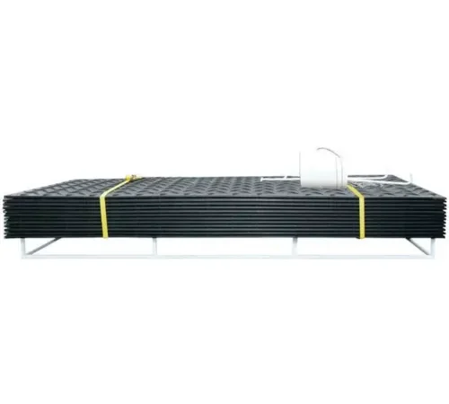 Checkers AlturnaMAT® HDPE Ground Protection MatPak, w/Hand Holes, 3' x 8', Black, 12/Pack