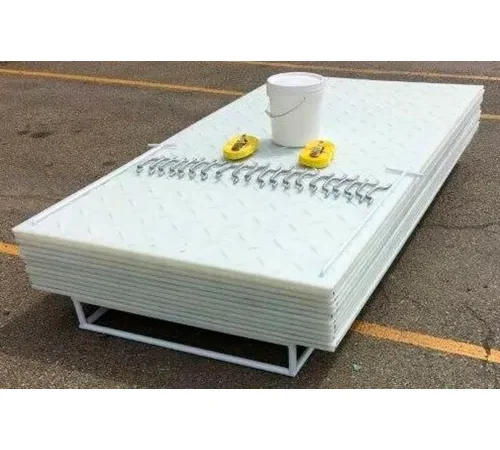 Checkers™ AlturnaMAT® HDPE MatPak Ground Protection Mats, 3' x 8', Clear, 12/Pack