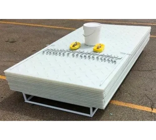 Checkers AlturnaMAT® HDPE MatPak Ground Protection Mats, 4' x 8', Clear, 12/Pack