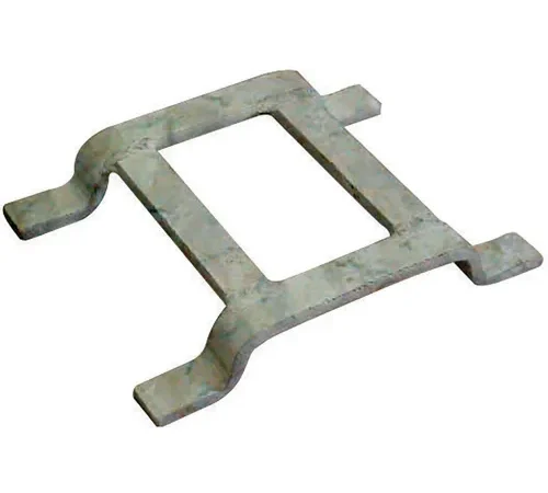 Checkers Double Flat Link for Ground Protection Mats, Turn-A-Link, Galvanized