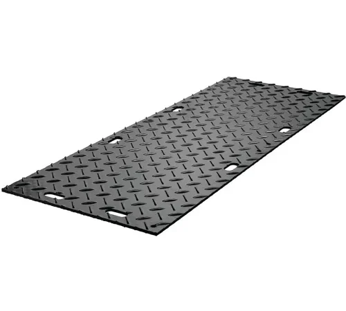 Checkers™ MambaMAT® HDPE Ground Protection Mat, 96" x 36" x 1/2" Thick, Black