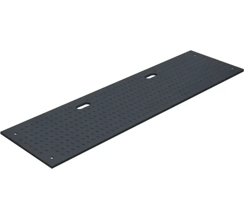 Checkers™ TrakMAT® HDPE Ground Protection Mat, 22" x 96", Black