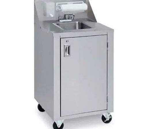 Crown Verity® CV-PHS-4 Portable Space Saver Sink, Complete Station, Hot/Cold