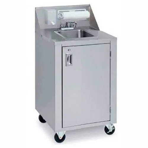 Crown Verity® CV-PHS-4 Portable Space Saver Sink, Complete Station, Hot/Cold