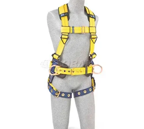 DBI-Sala" Construction Style Harness 1102201, W/Back & Side D-Rings, Tongue Buckle Legs, Small