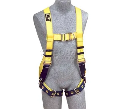 DBI-Sala" Vest Style Harness 1107800, Front & Back D-Ring, Loops For Belt, Tongue Buckle, L