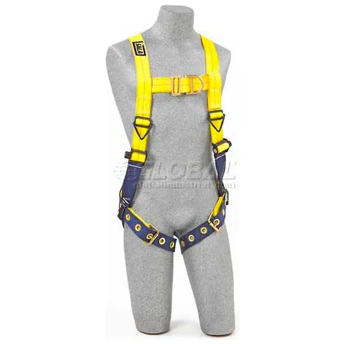 DBI-Sala" Vest Style Harness 1107803, Front & Back D-Ring, Tongue Buckle Legs, XL