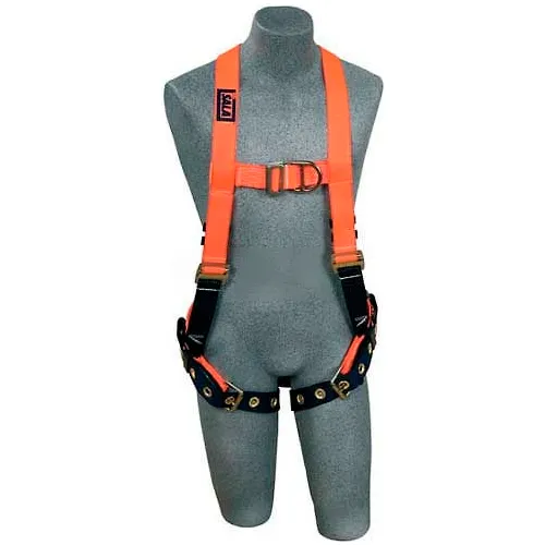 3M" DBI-Sala" Hi-Visibility Orange Vest Style Harness 1107811, Front/Back D-Ring, Small