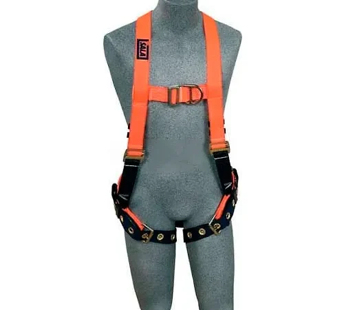 3M" DBI-SALA® ExoFit" Hi-Vis Orange Vest Style Harness 1107813, Front/Back D-Ring, XL