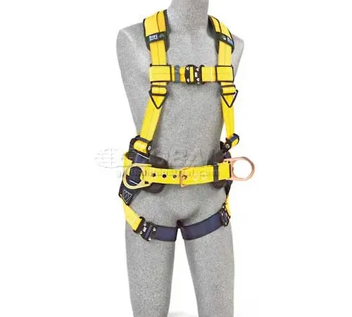DBI-Sala" Construction Style Harness 1110577, W/Back & Side D-Rings, Quick Connect Buckles, L